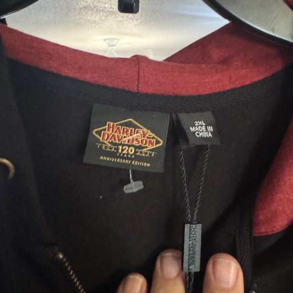 Harley Davidson 120th Anniversary Hoodie with Zipper NWT XXL - Picture 7 of 8